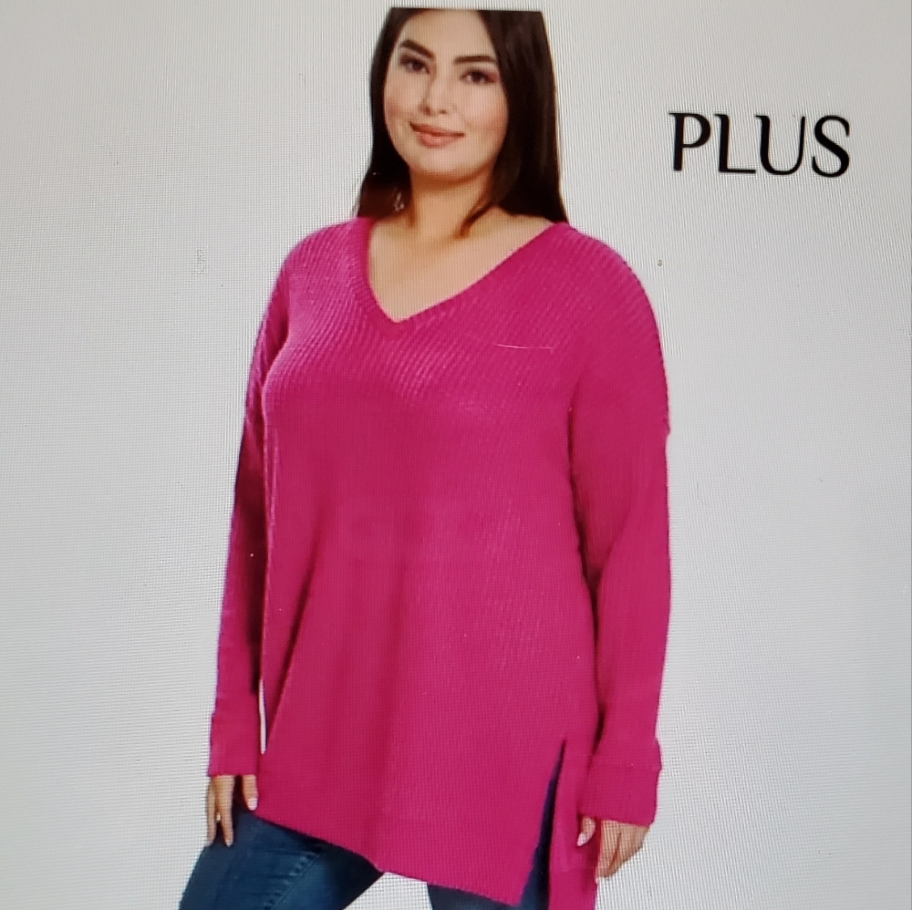 A Girl Thing Pink Sweater